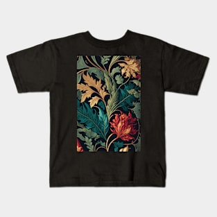 Bold Floral Garden Botanical Print Kids T-Shirt